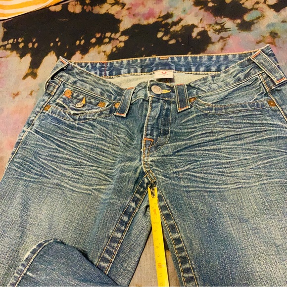True Religion Joey Big T Flare Jeans Size 28 - Picture 3 of 11